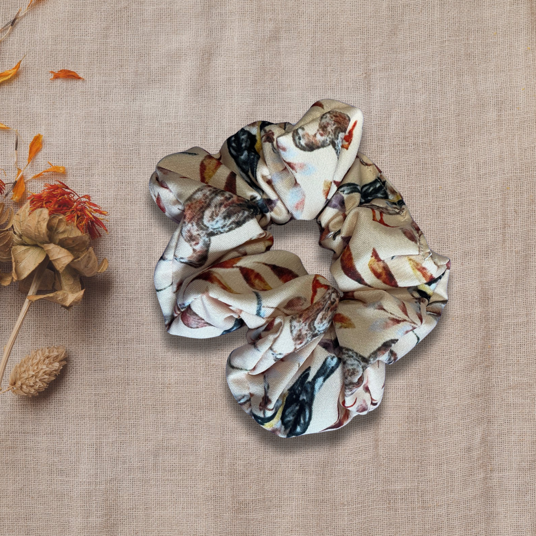 Flocked! Matching Hair Scrunchie