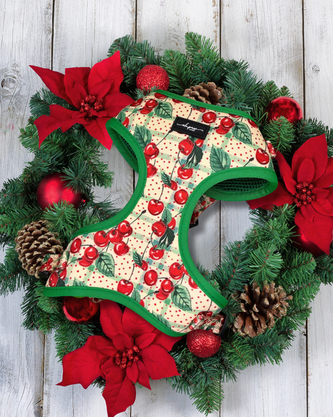 Cherry Christmas Adjustable Neck Harness