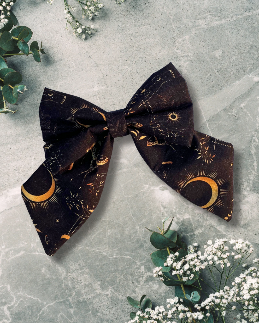 Celestial Paws Sailor Bow - Black