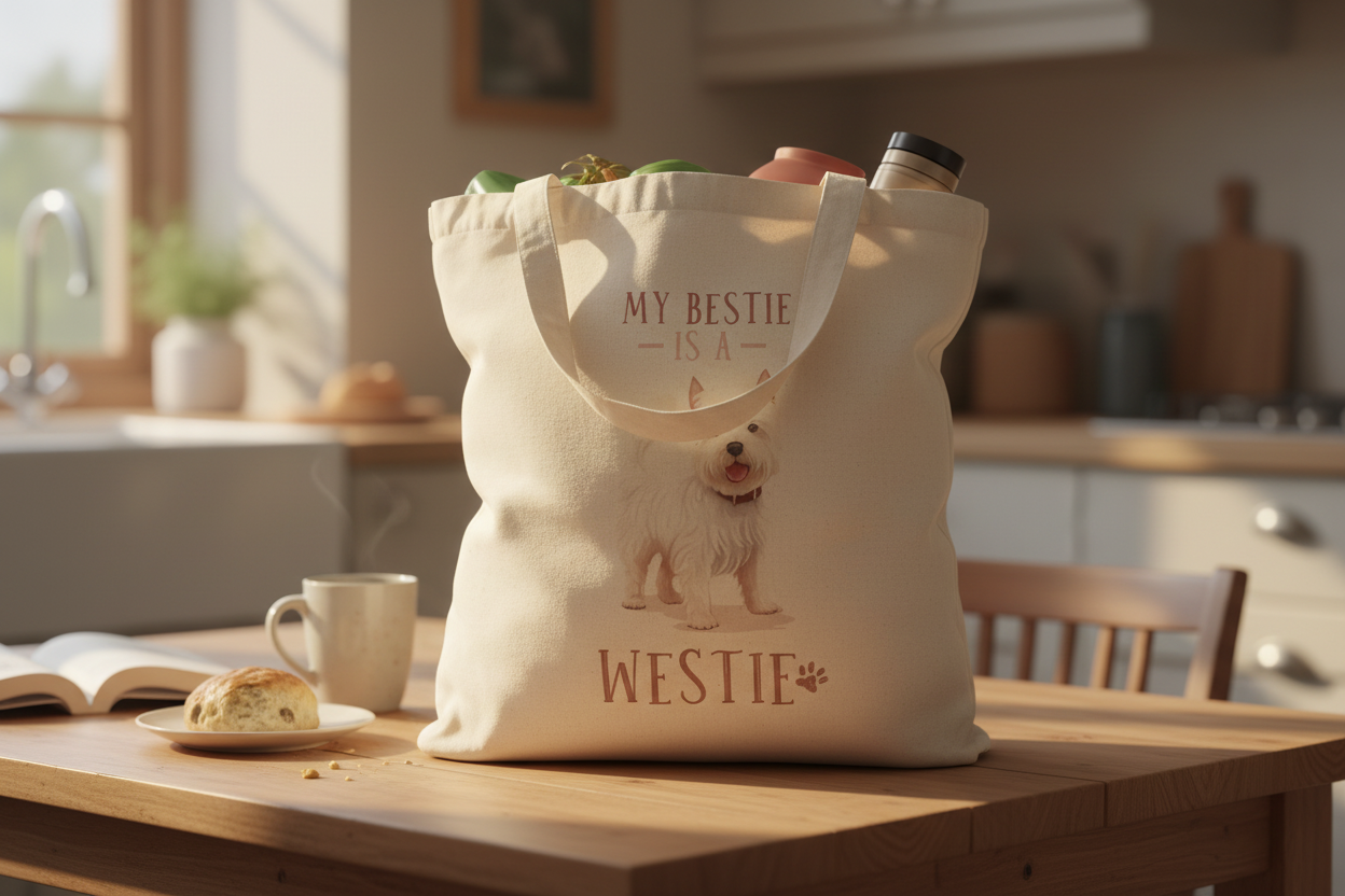 My Besties is a Westie Tote Bag