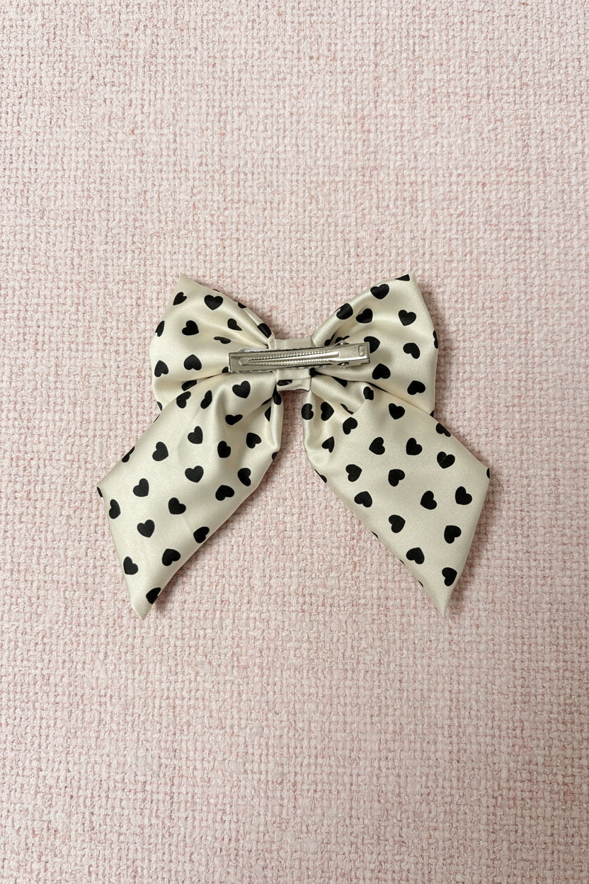 Black & White Matching Hair Bow