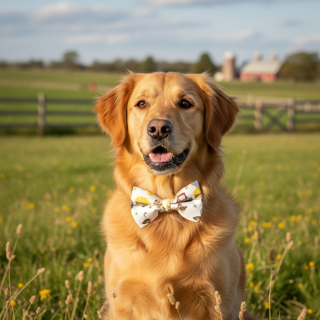 Down on The Farm Bow Tie