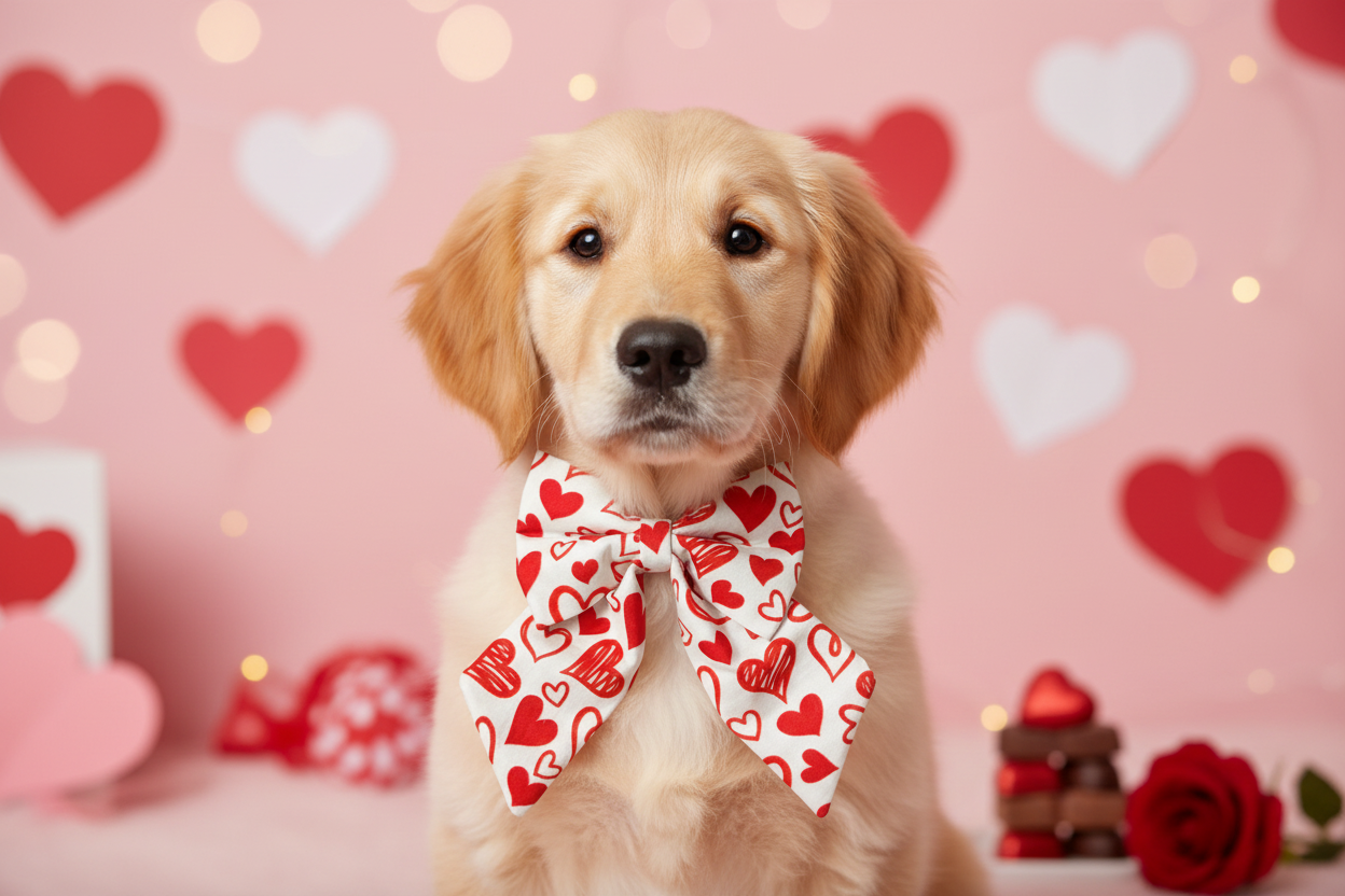 Scribble Heart Sailor Bow