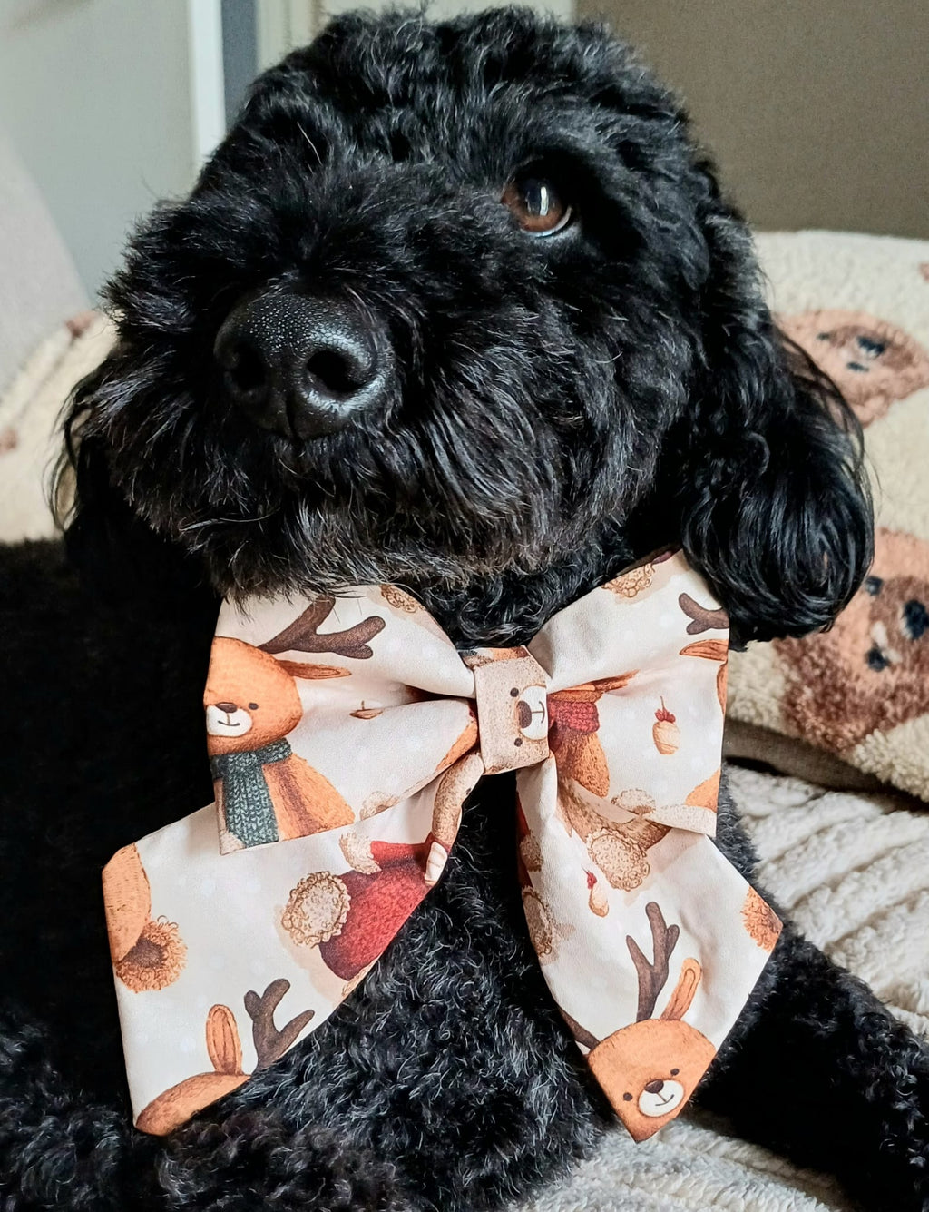 Bear-y Christmas Sailor Bow