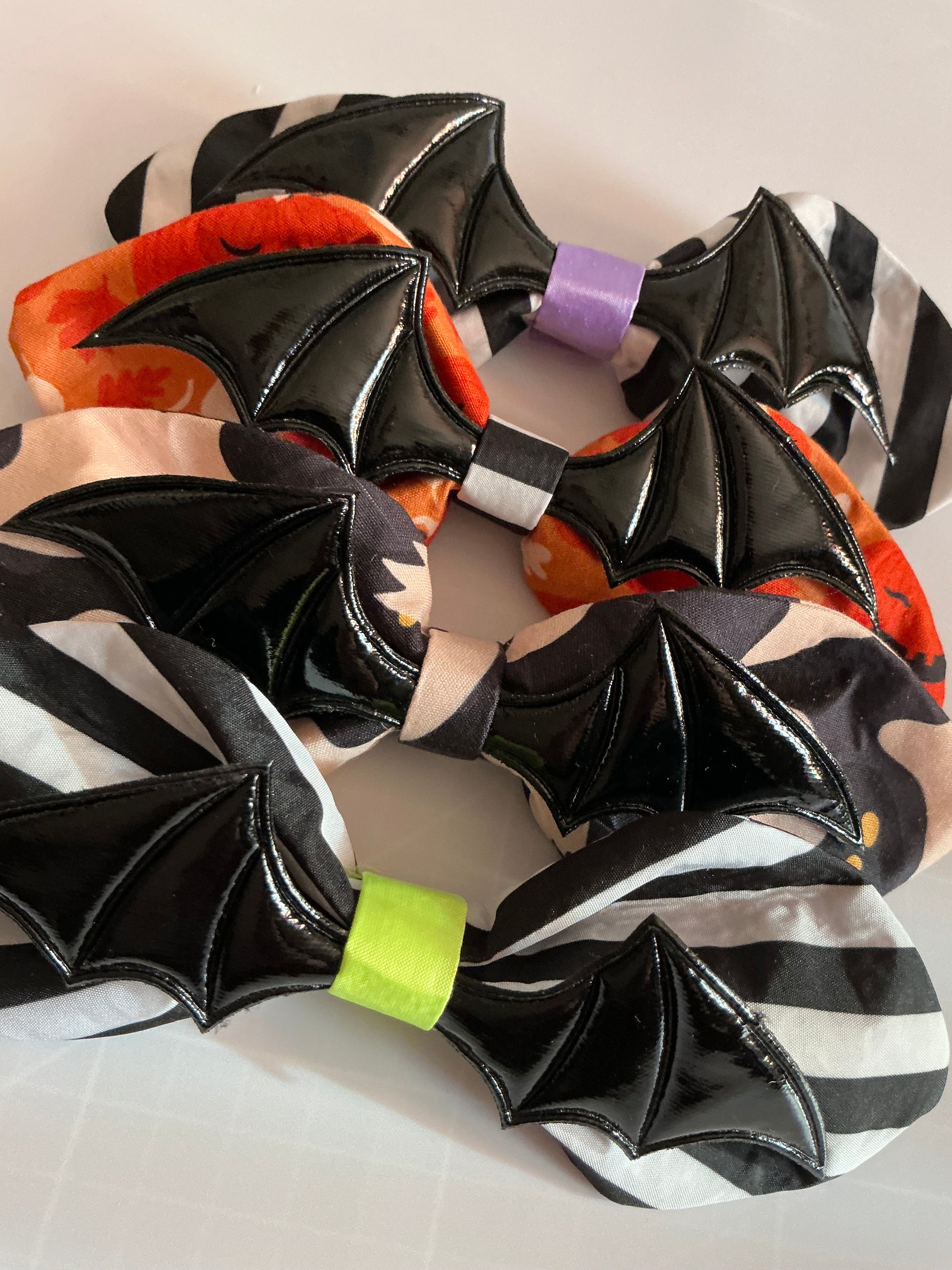 Pumpkin Patch Oversized Bat Wing Bow