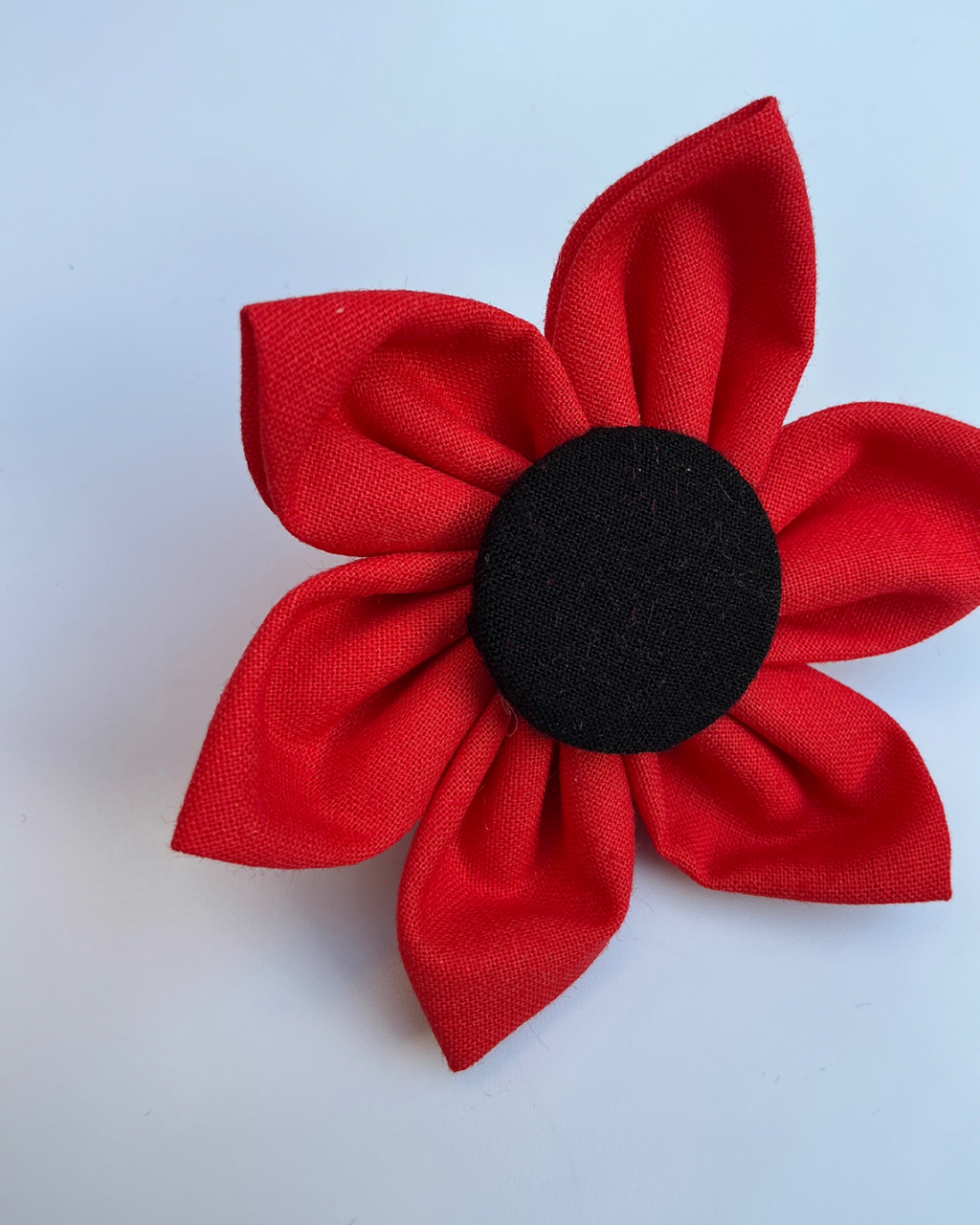 Paws for Remembrance Red Poppy Collar Flower