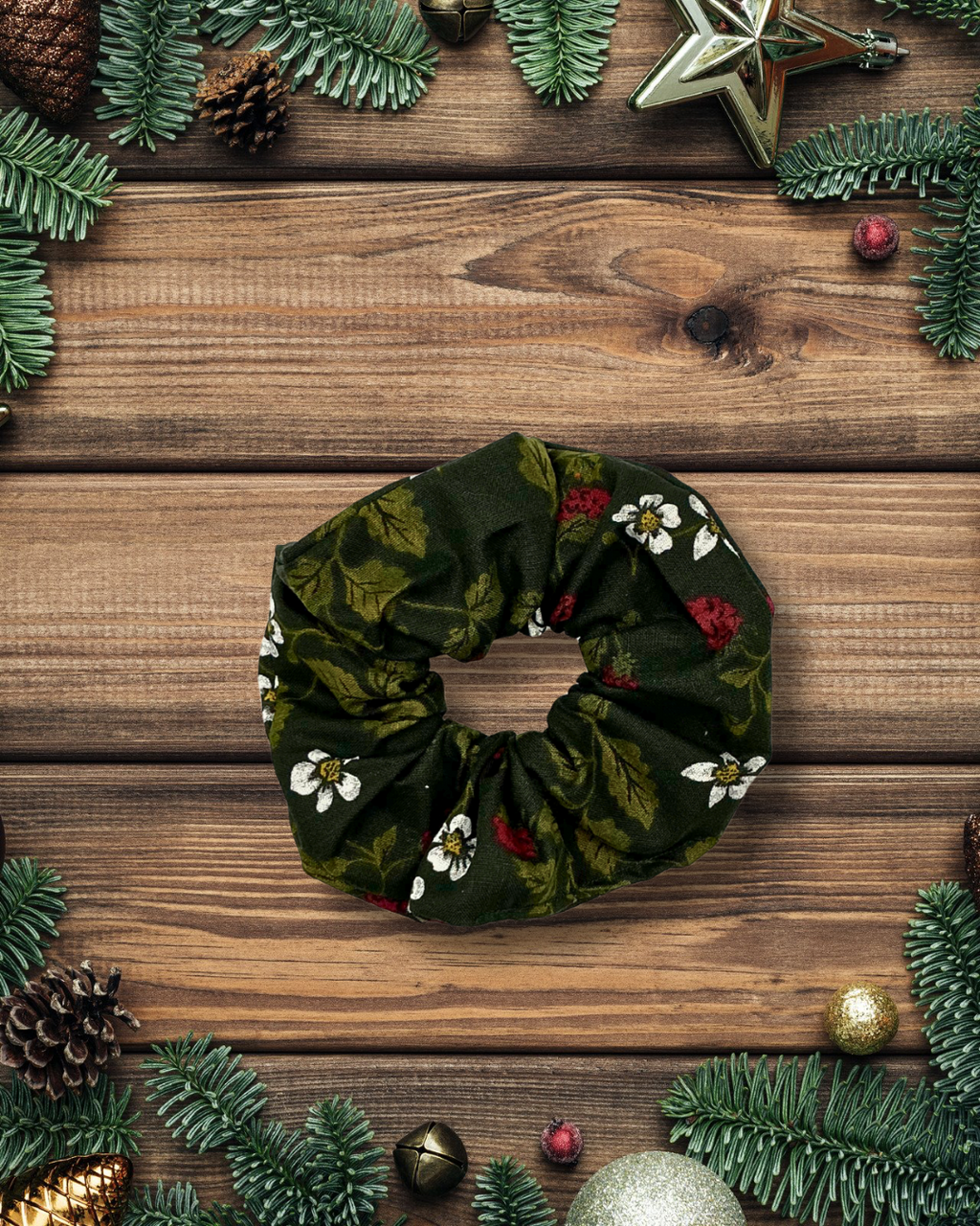 Bark & Berry Hair Scrunchie