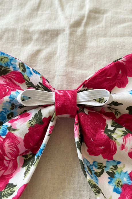 Vintage Rose Sailor Bow - Pink