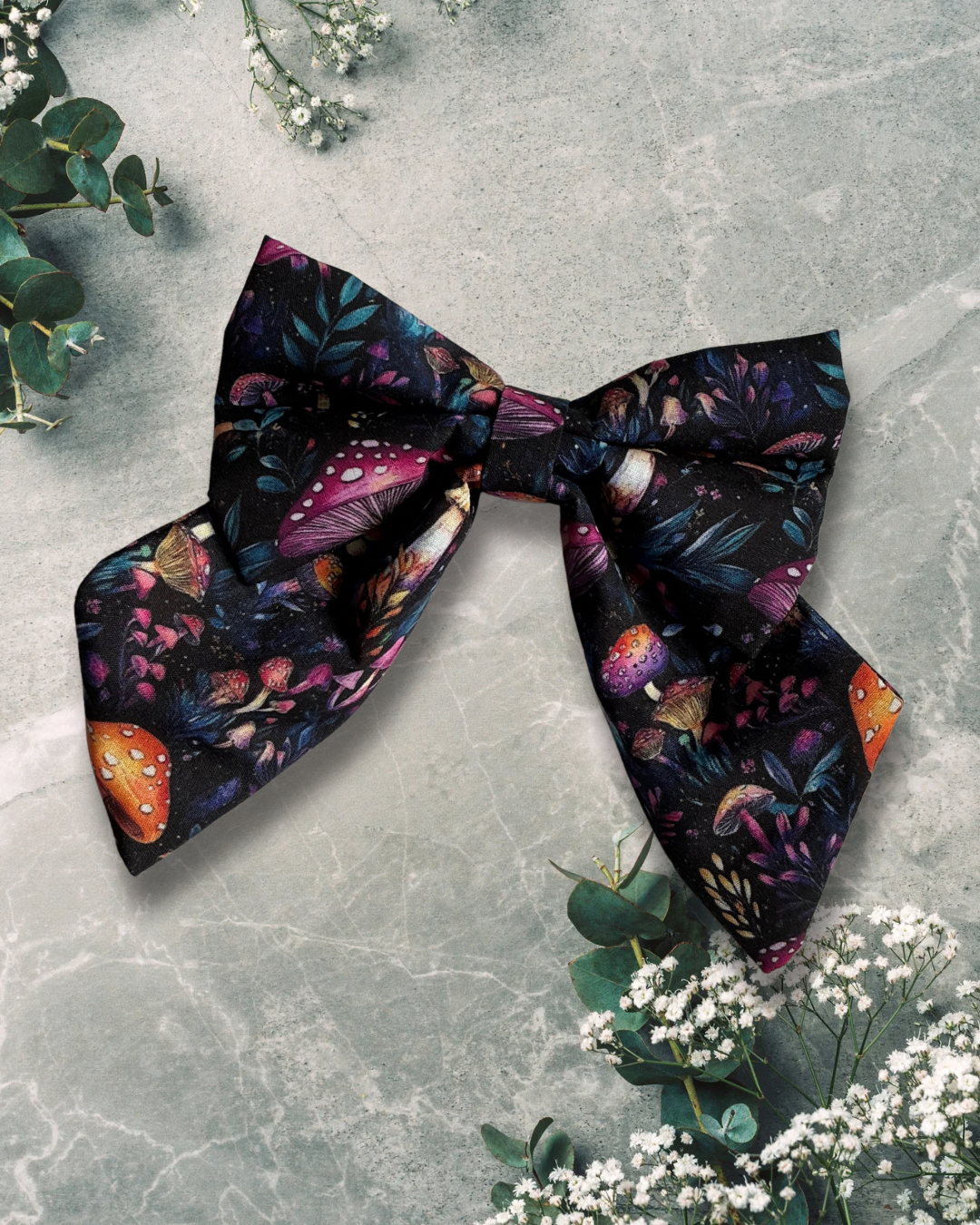 Midnight Mushroom Sailor Bow