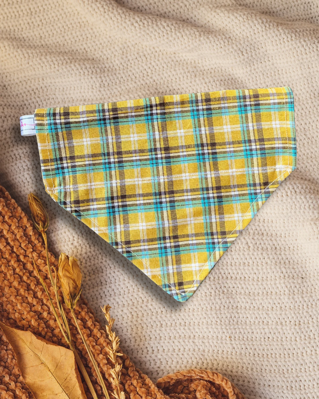 Heritage Hound Bandana - Yellow Plaid