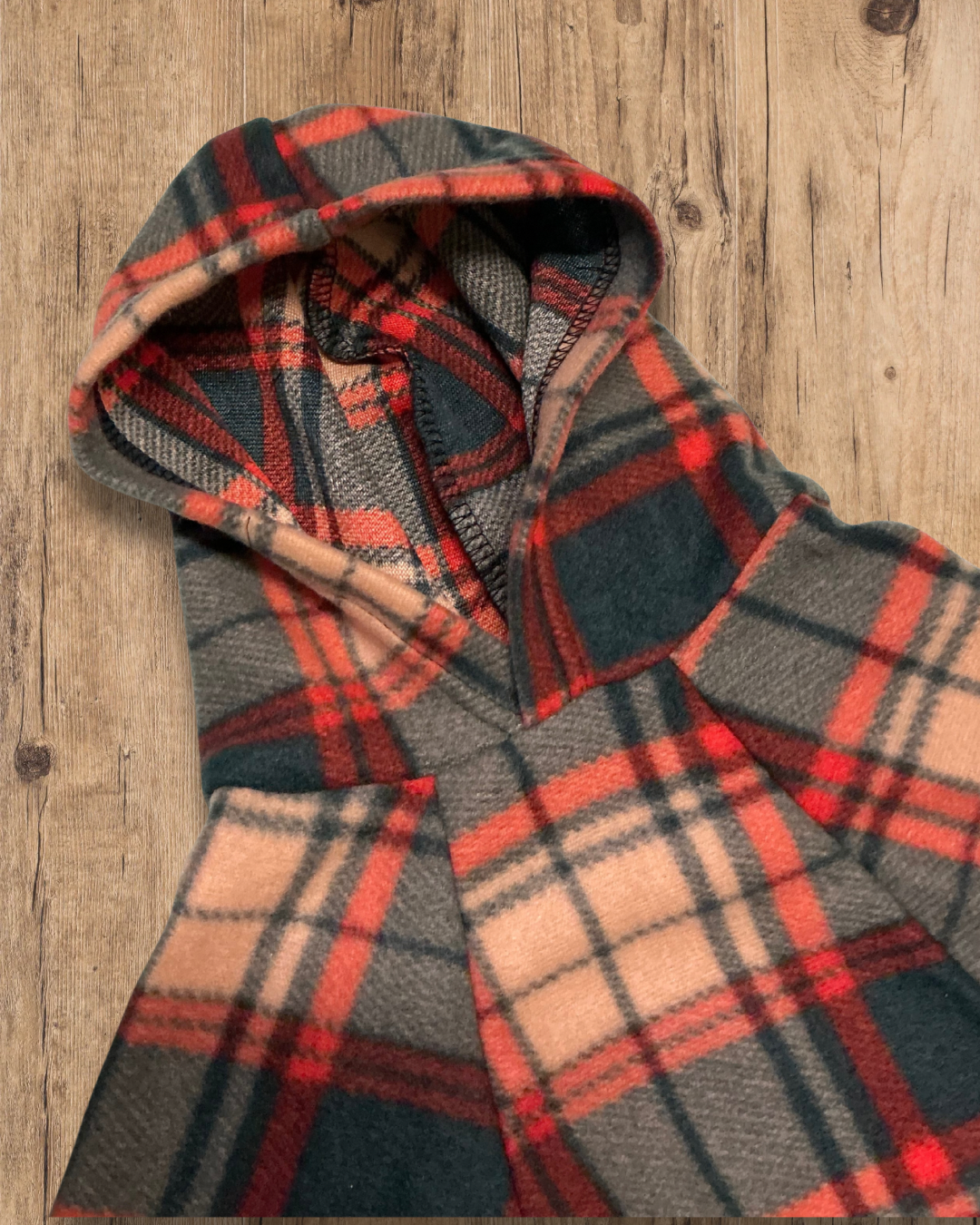 Cosy Plaid Hoodie - Sheep
