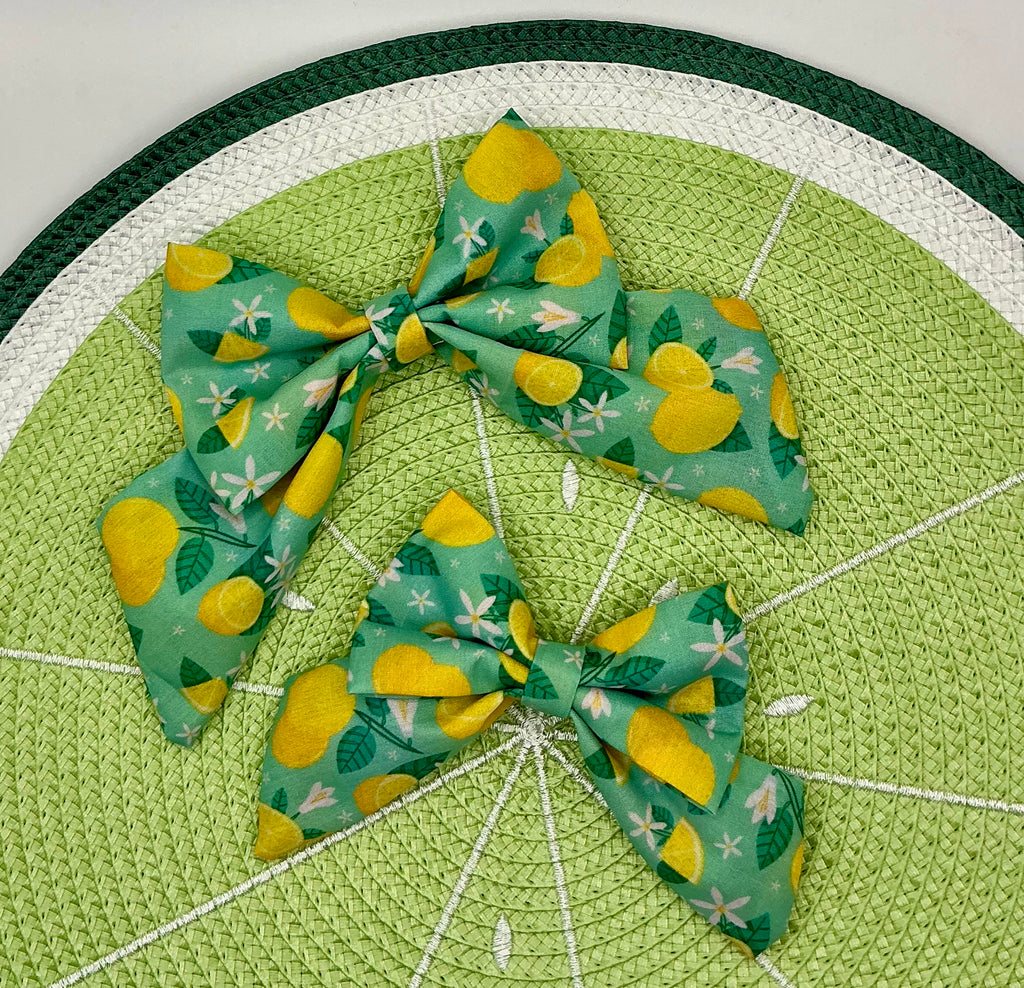Sunshine & Sniffs: Citrus Pop Sailor Bow
