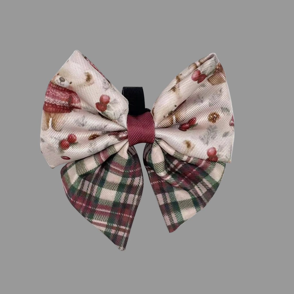 Jingle Bears Christmas Sailor Bow