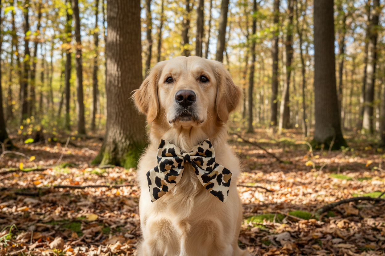 Leopard Print Sailor Bow