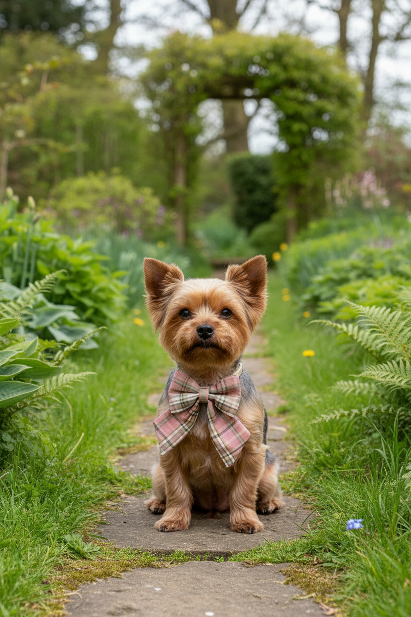 Heritage Hound Sailor Bow - Pink Plaid