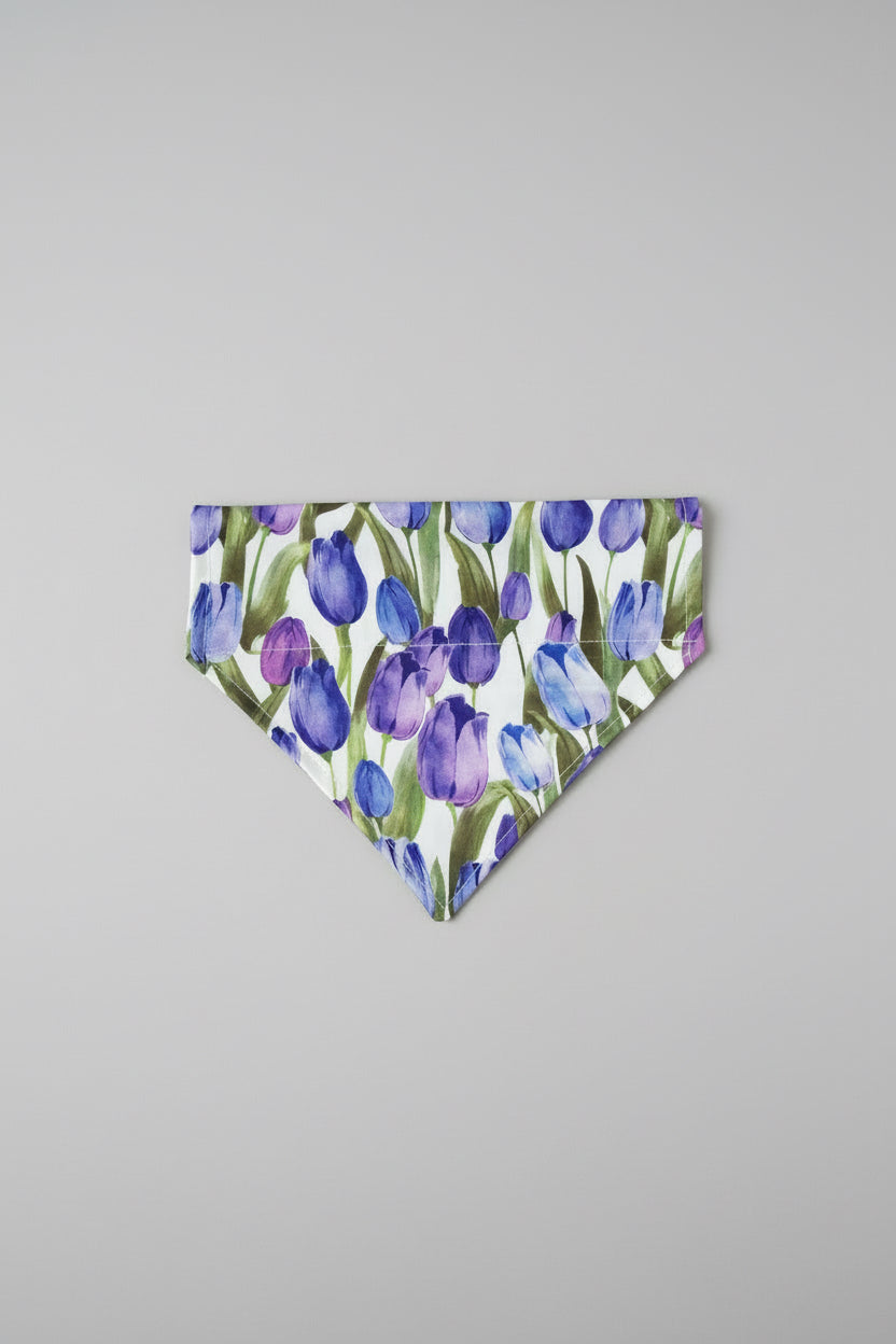 Violet Tulip Bloom Bandana