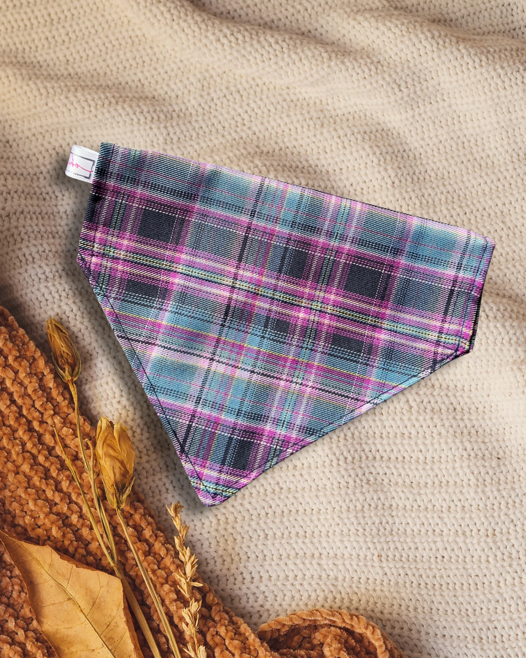 Heritage Hound Bandana - Purple Plaid