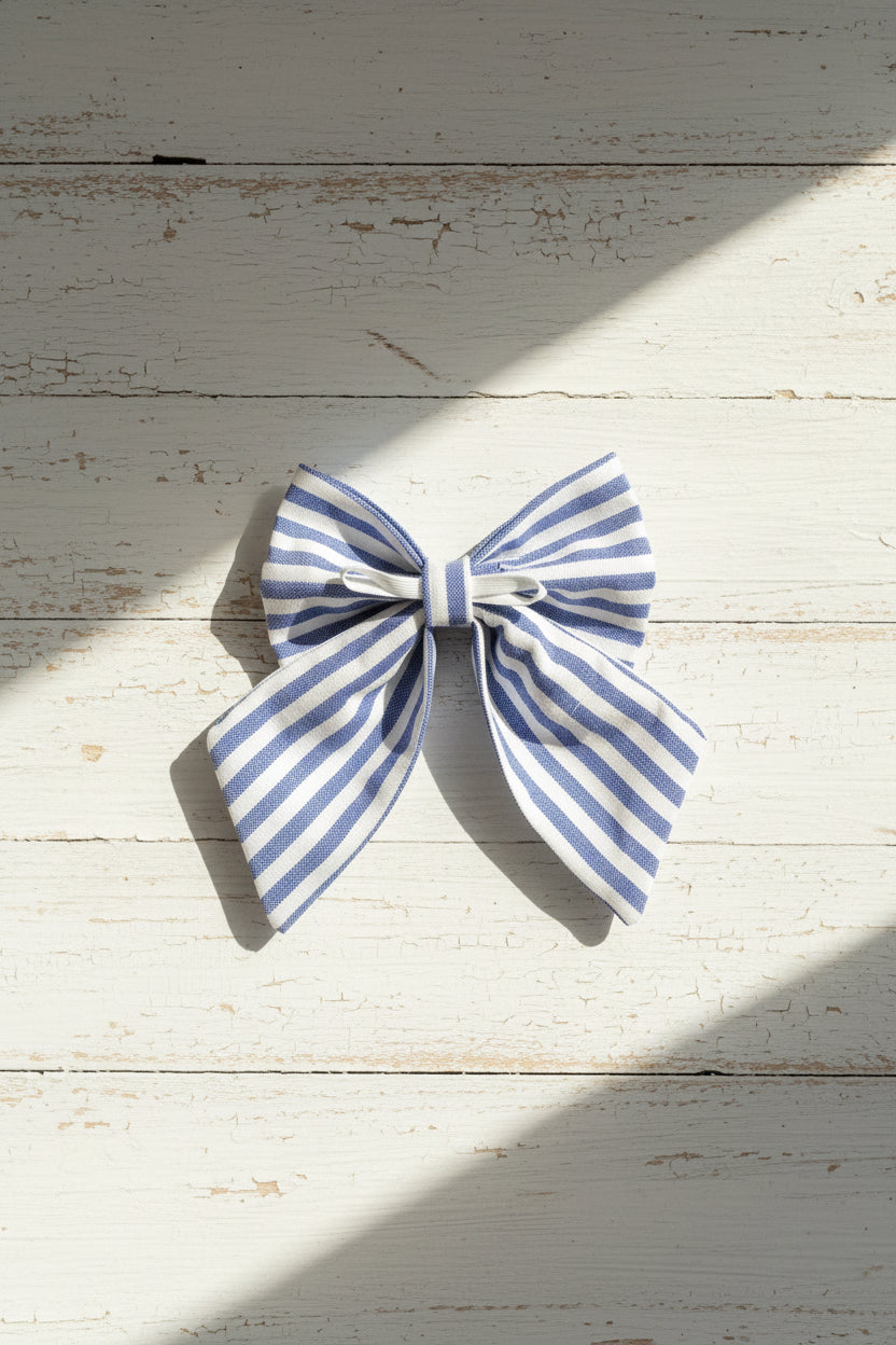 Boardwalk Stripe Sailor Bow