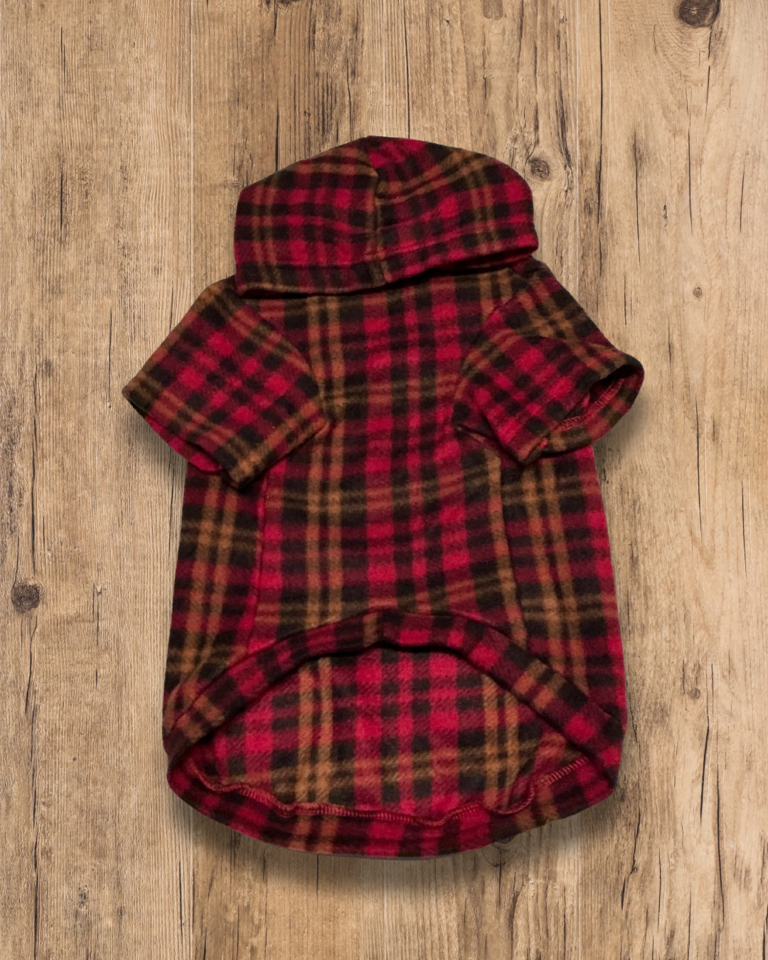 Cosy Plaid Hoodie - Teddy