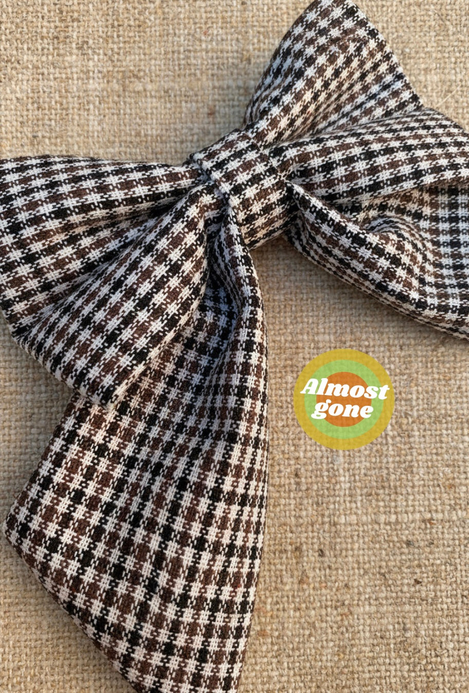 Heritage Hound Sailor Bow - Brown Cream