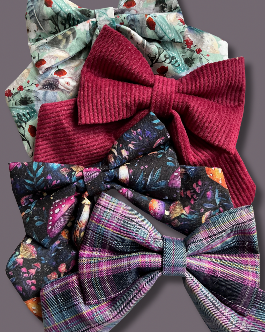 Midnight Mushroom Sailor Bow