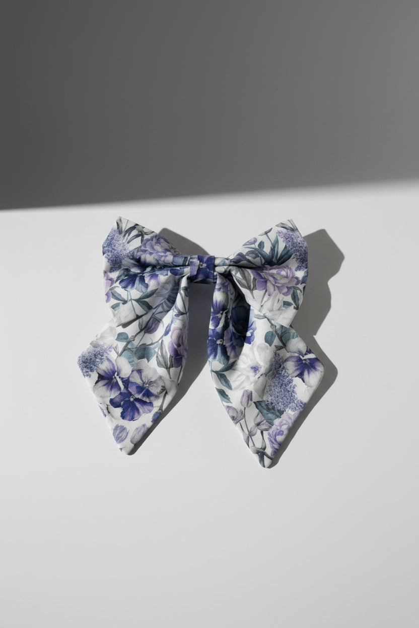 Fur-tastic Florals Lilac Sailor Bow