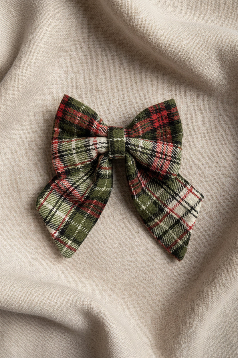 Countryside Club - Green Plaid Sailor Bow