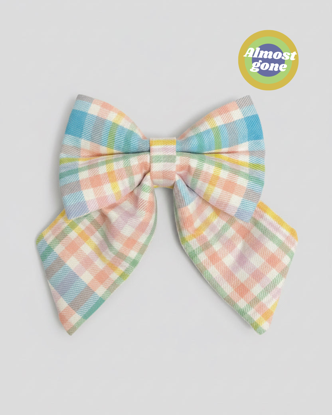Heritage Hound - Pastel Plaid Sailor Bow