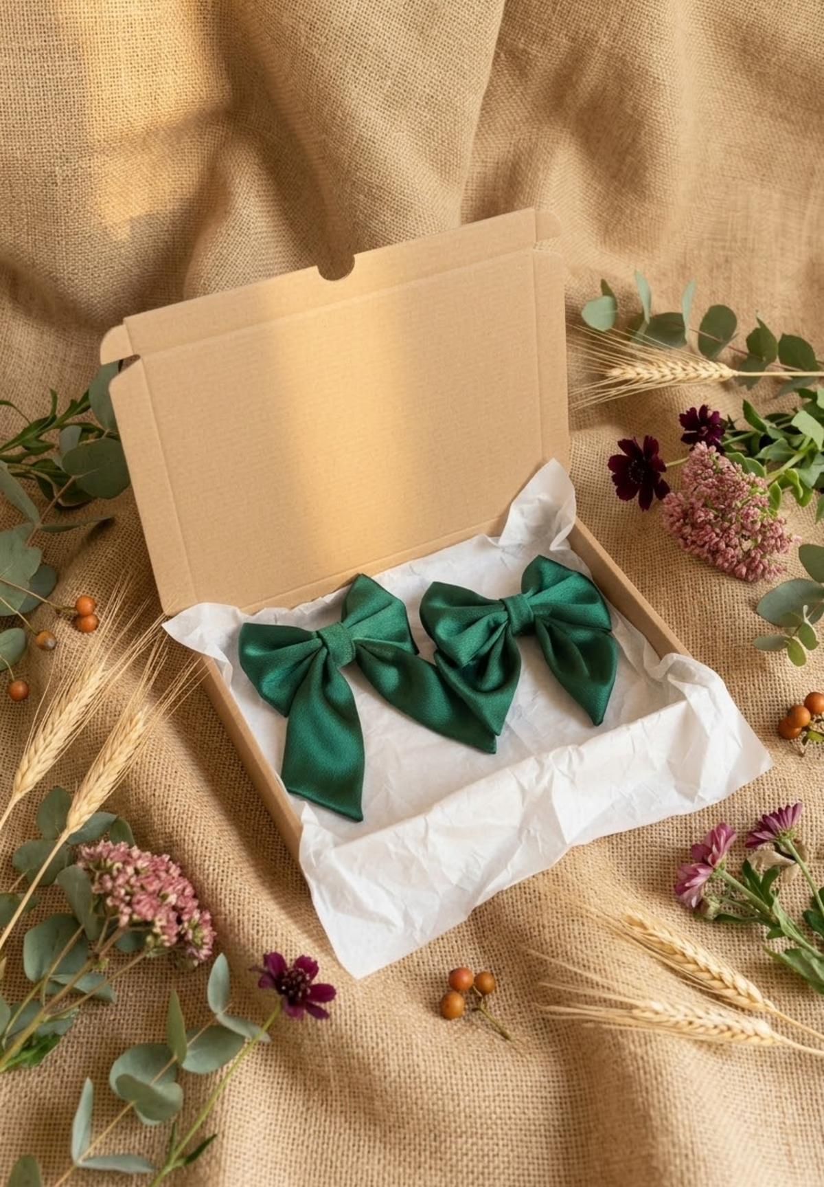 Social Season - Emerald Luxe Satin Mama & Me Matching Set