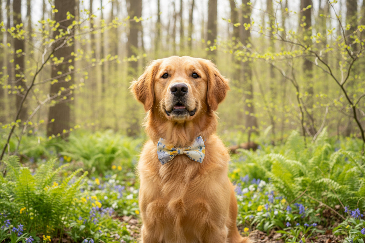 Fur-tastic Floral: Spring Bloom Bow Tie