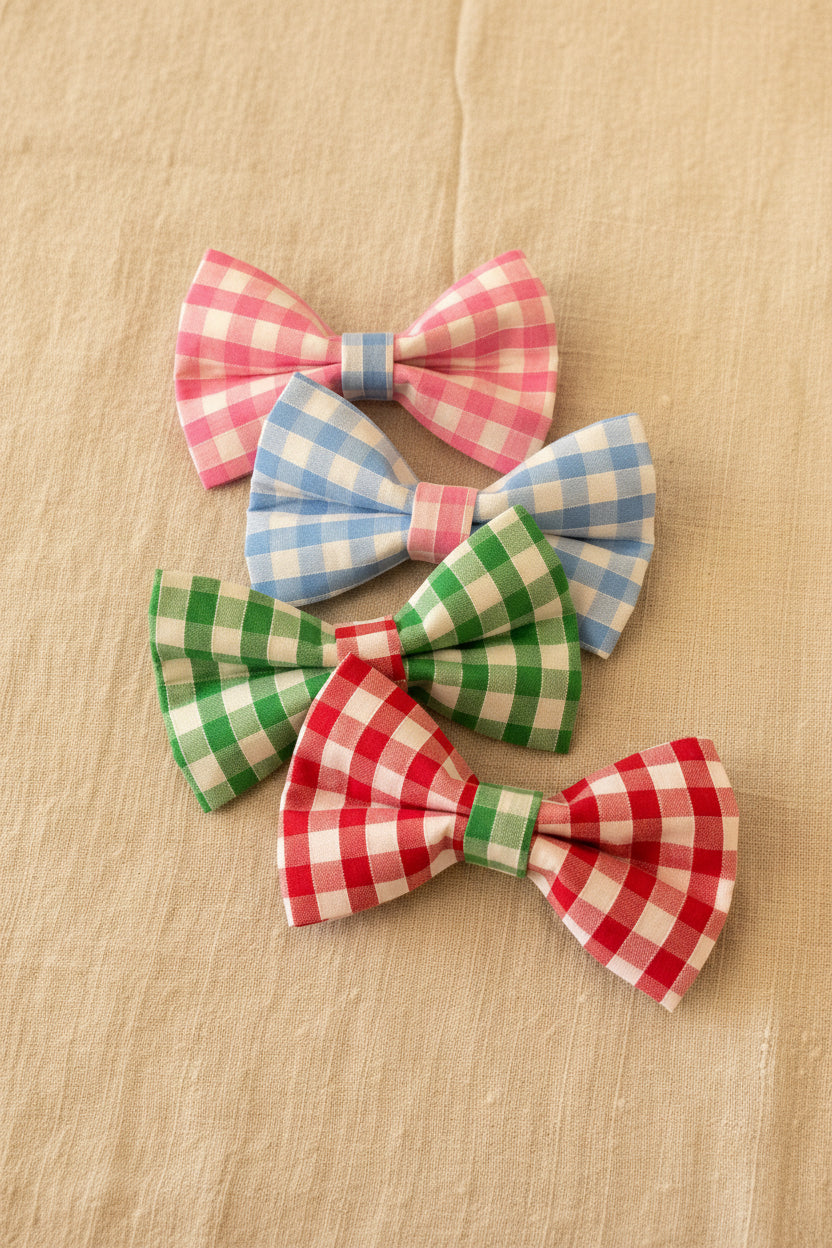 Picnic Pals - Traditional Gingham Bow Ties