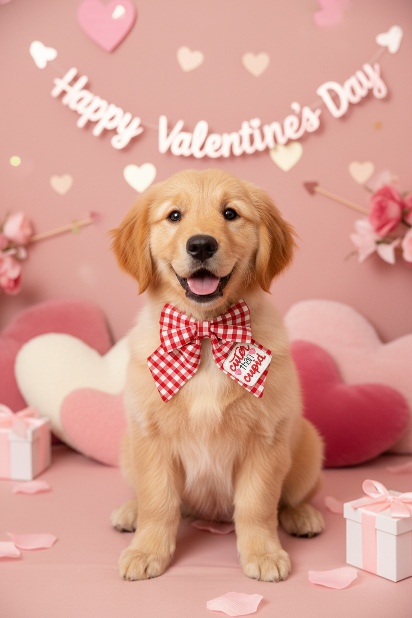 Cuter Than Cupid Gingham Sailor Bow