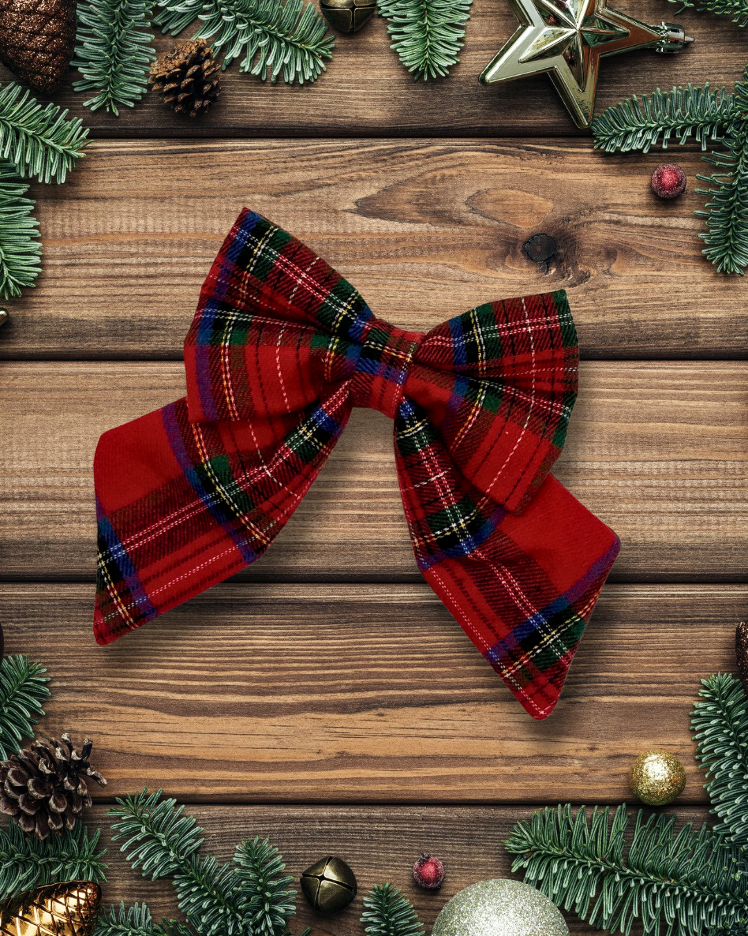 Heritage Hound Sailor Bow - Festive Red