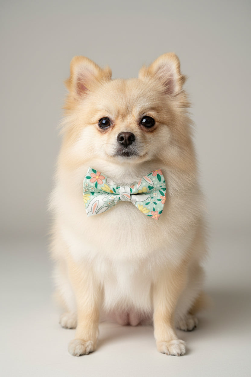 Meadow Bunny Easter Bow Tie