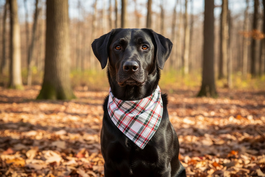 Heritage Hound Bandana - White Plaid