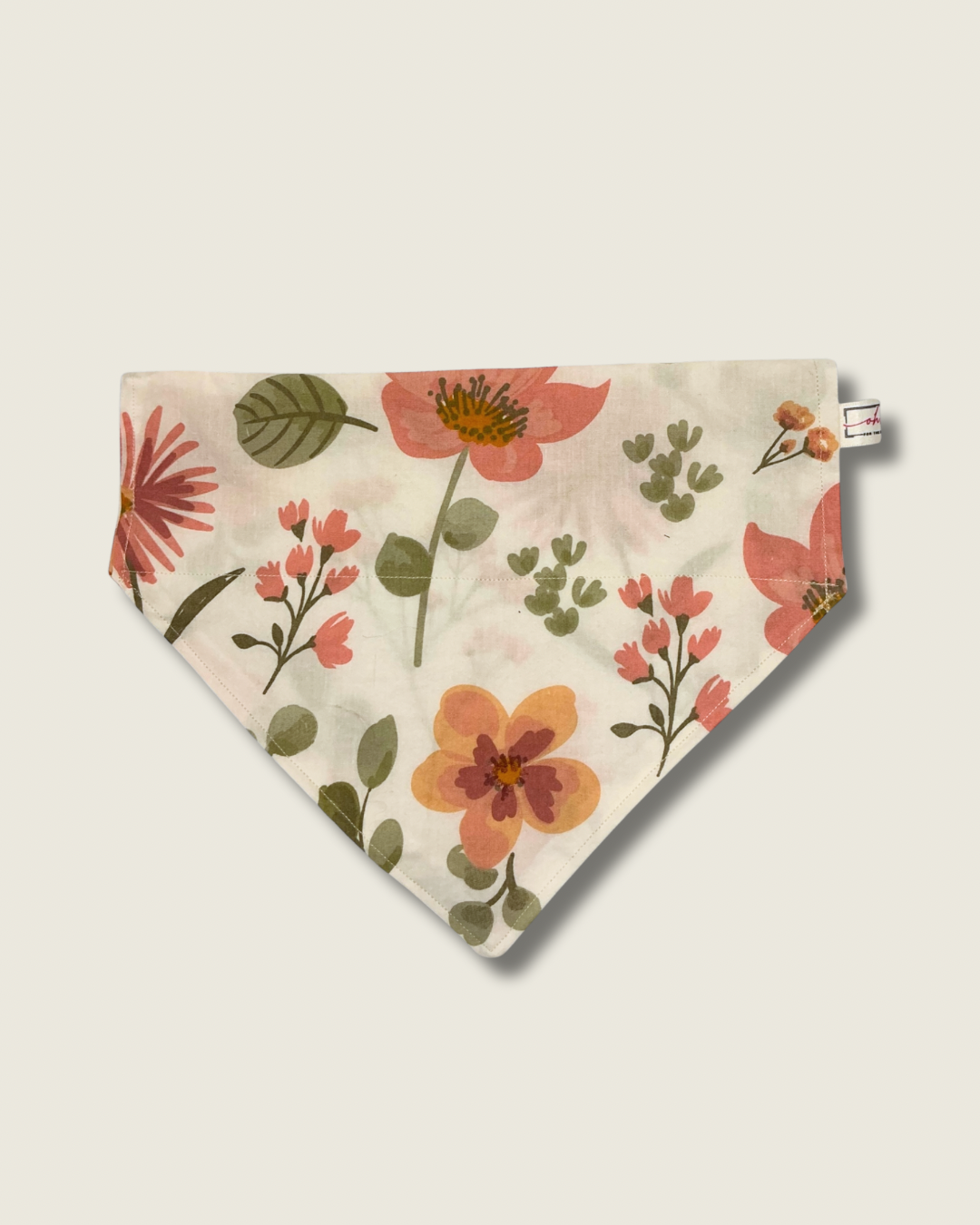 Picnic PAWfect: Cottage Charm Peach Bandana