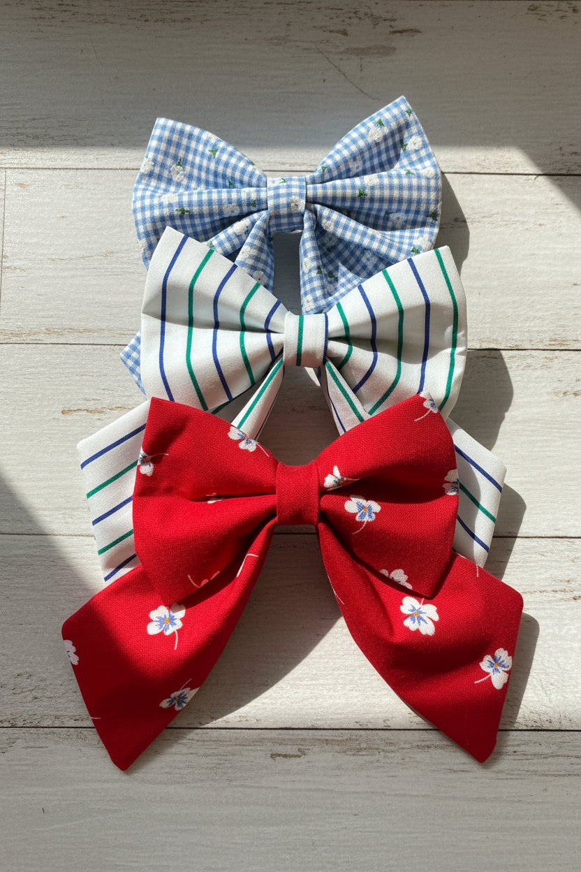 Seaside Bloom Sailor Bow