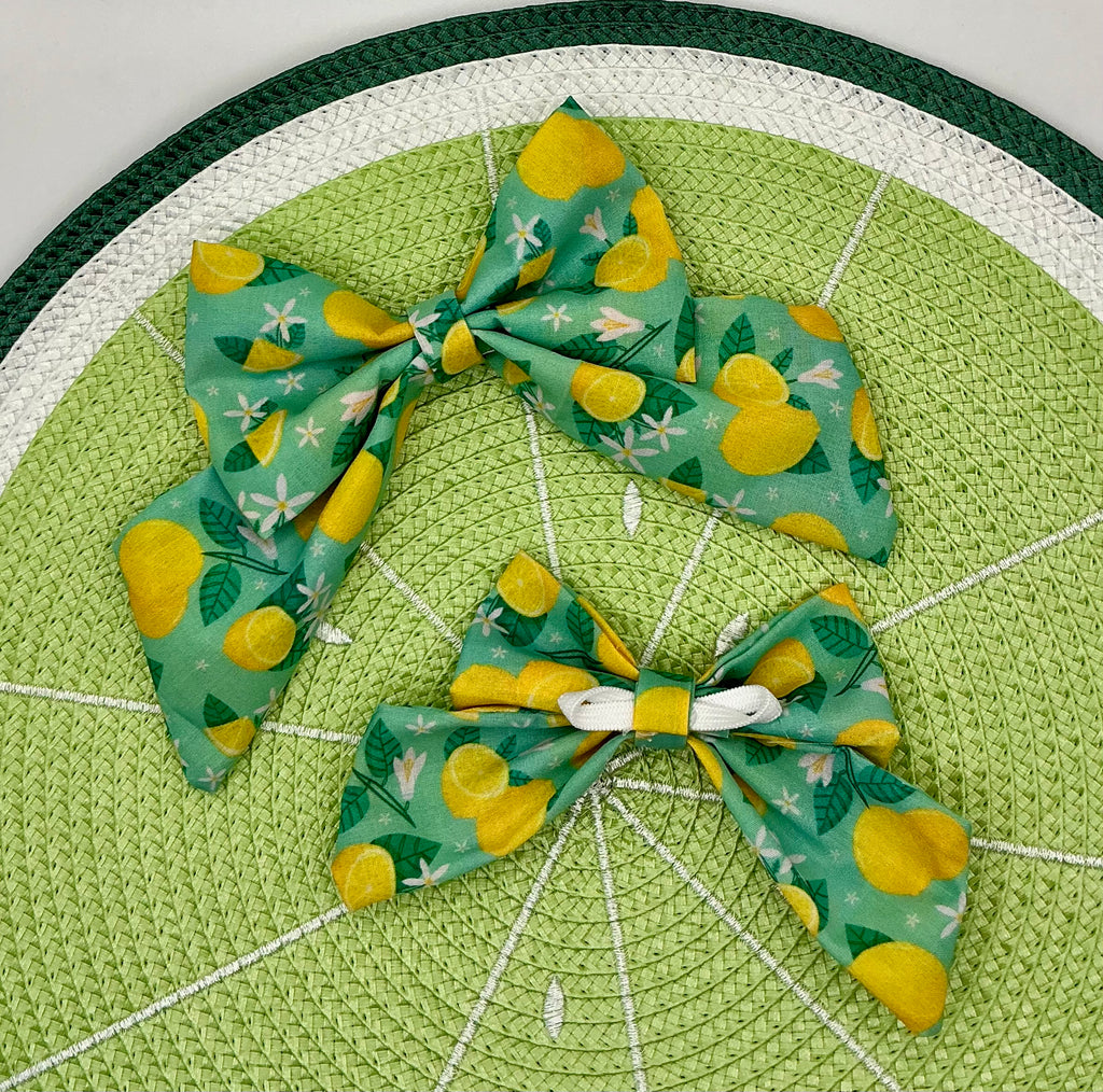Sunshine & Sniffs: Citrus Pop Sailor Bow