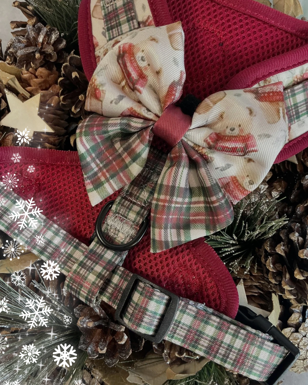 Jingle Bears Christmas Sailor Bow