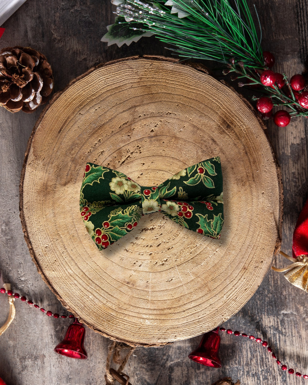 Oh, Holly Days Bow Tie