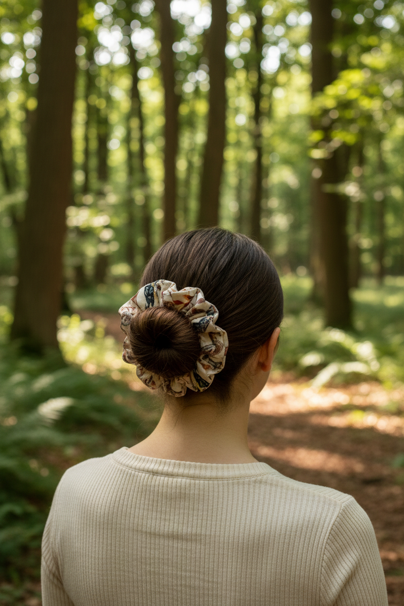 Flocked! Matching Hair Scrunchie
