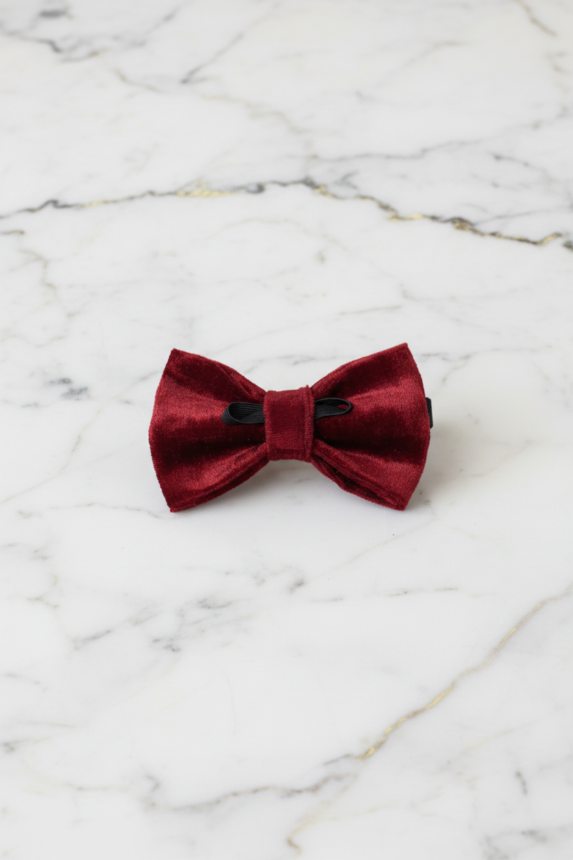 Crushed Velvet Bow Ties