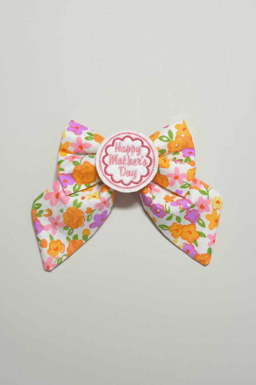 Limited Edition - Happy Mother’s Day Floral Sailor Bow