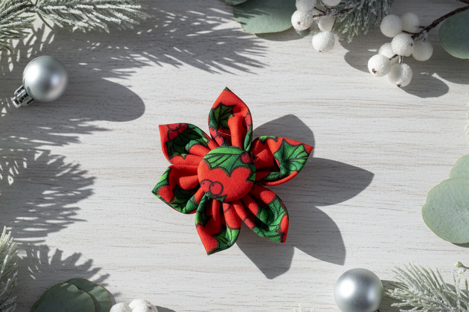 Red Holly Collar Flower