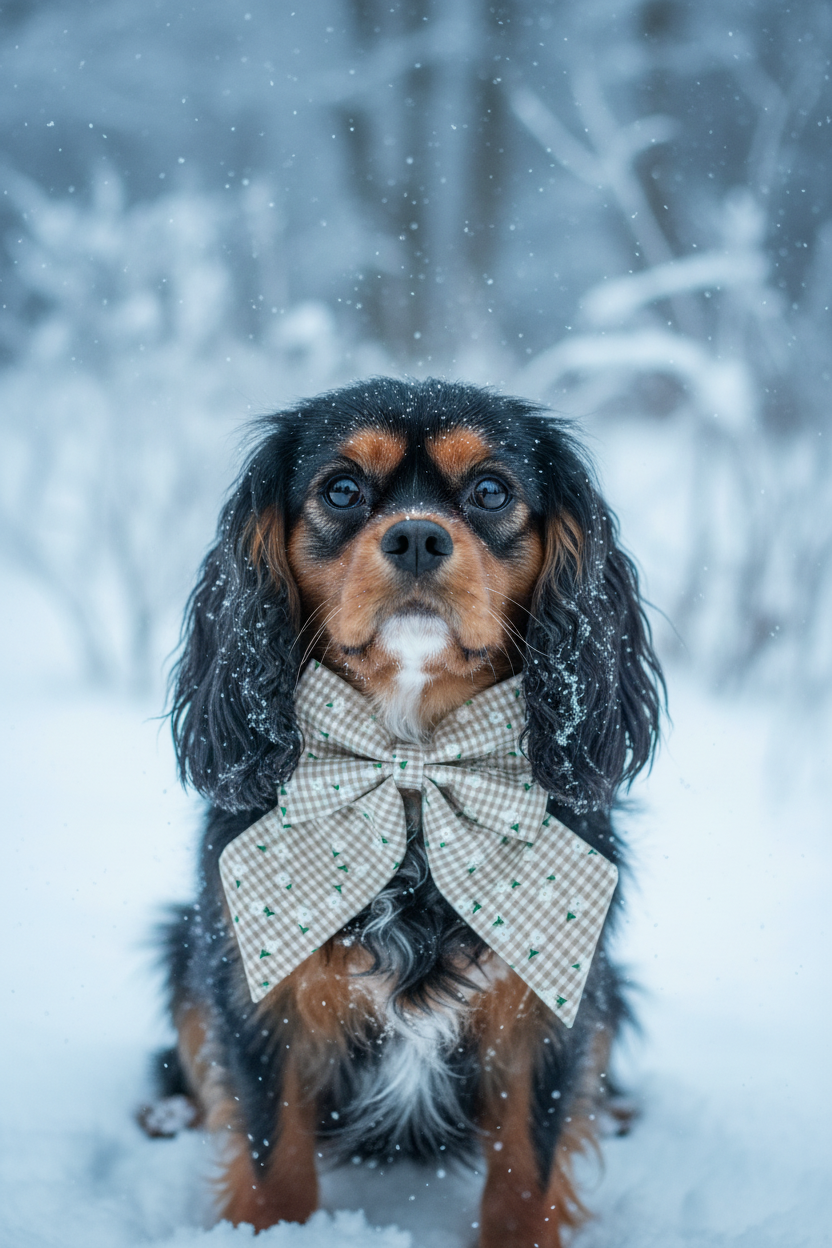 Floral Gingham Sailor Bow Sailor Bow