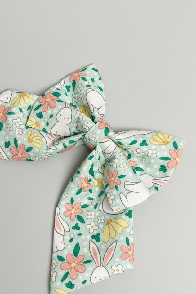 Meadow Bunny Easter Sailor Bow