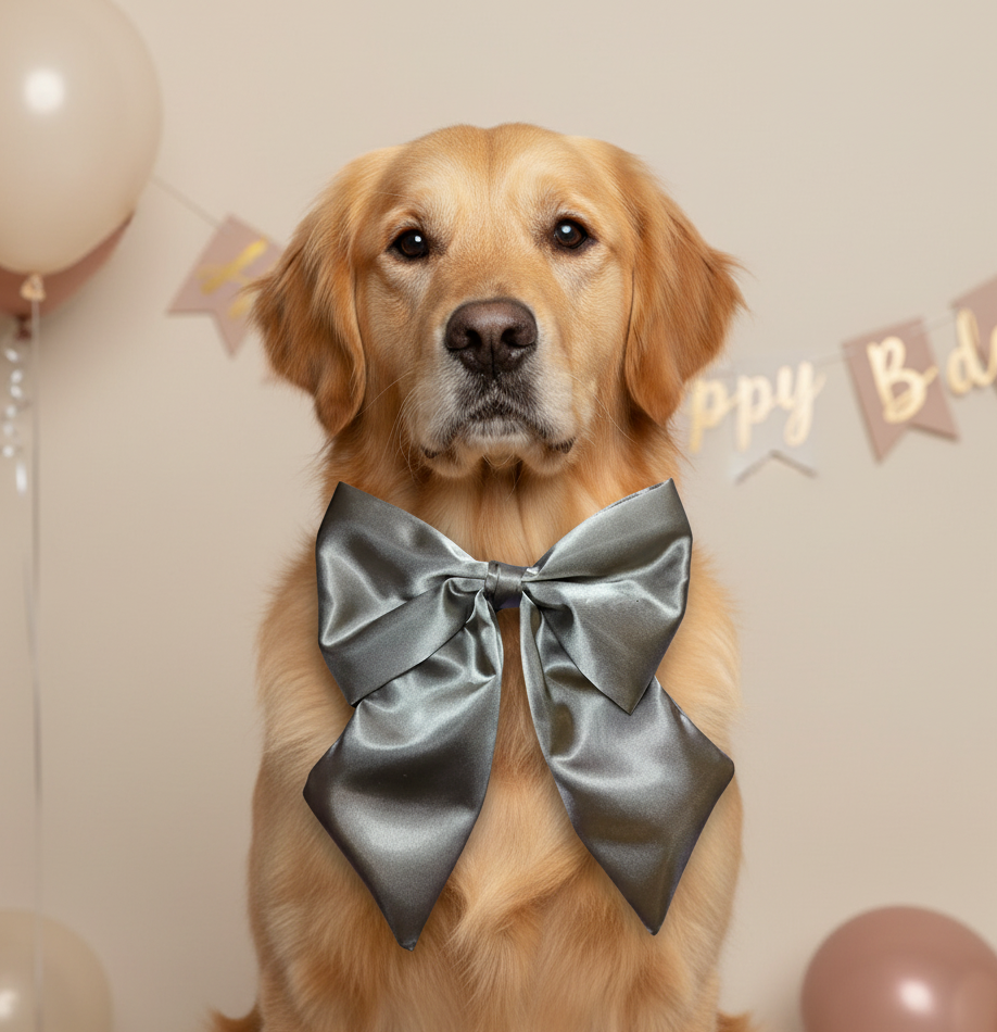 Satin Luxe Sailor Bow - Mink