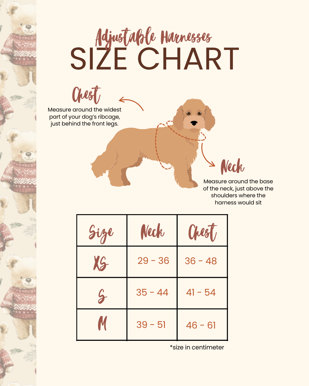 Jingle Bears - Adjustable Harness