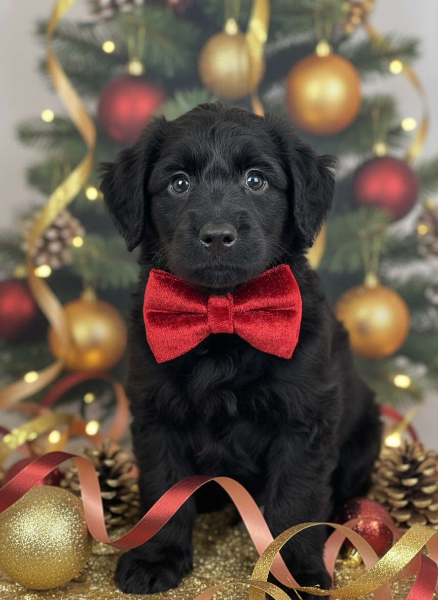 Crushed Velvet Bow Tie – Ruby Red
