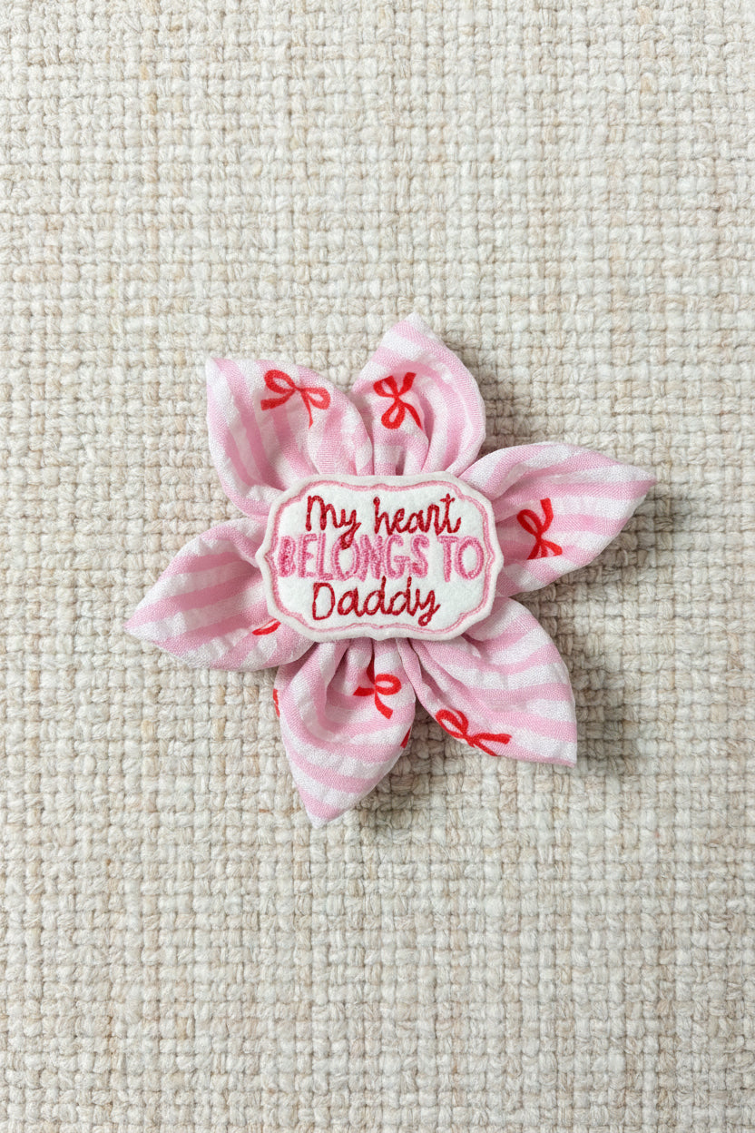 My Heart Belongs To Daddy Collar Flower